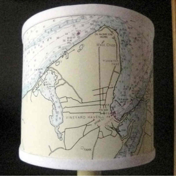 Shield / Half Shade Nautical Chart Lampshades